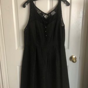 Black vintage repro holiday dress